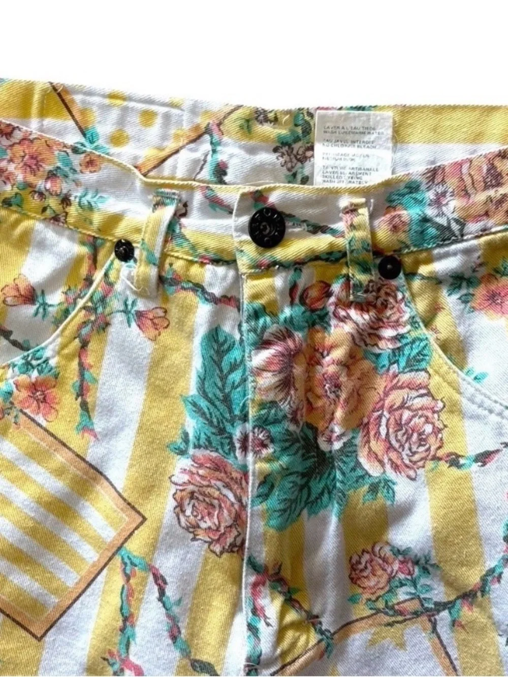 vintage Naf Naf denim Bermuda shorts Women’s Size 36 Cottagecore Mom Shorts